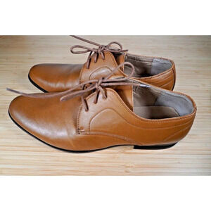 PERRY ELLIS PORTFOLIO MENS RYAN SIZE 11.5 DRESS SHOES NO BOX TAN COLOR